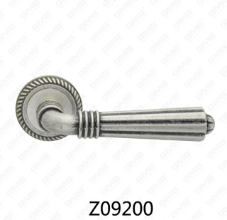 Zamak zinklegering aluminium rozet deurklink met ronde rozet (Z09200)