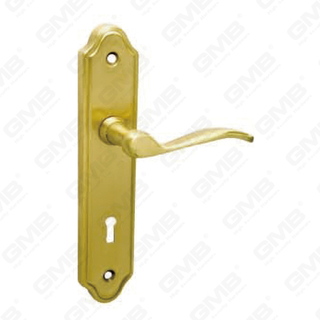 Deurklink trek houten deur hardware -handgreep slot deurgreep op bord voor de lockset van de porren door zinklegering of stalen deurplaathendel (344)