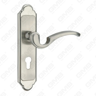 Deurklink trek houten deur hardware handgreep slot deurgreep op bord voor de verstoringsvergrendeling door zinklegering of stalen deurplaathendel (ZM588101-K)