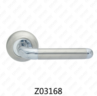 Zamak zinklegering aluminium rozet deurklink met ronde rozet (Z02168)