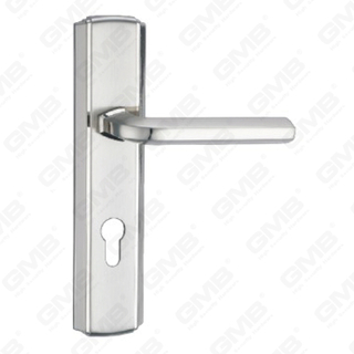 Deurklink trek houten deur hardware-handgreep slot deurgreep op plaat voor de verstoringsvergrendeling door zinklegering of stalen deurplaatgreep (ZM84110-K)