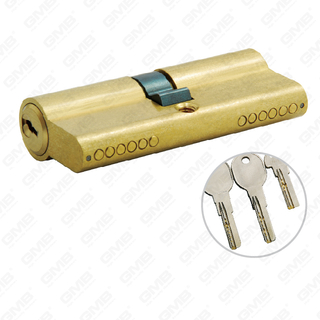 Hoogbeveiligde cilinder met constructiesleutel Hoogwaardige hoogbeveiligde cilinder met messing sleutel voor deur [GMB-CY-36]