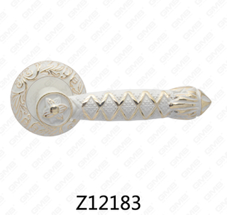 Zamak zinklegering aluminium rozet deurklink met ronde rozet (Z12183)