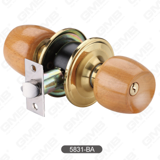 Beveiligings-sleutelballen houten slot cilindrische knop deurslot [5831-ba]