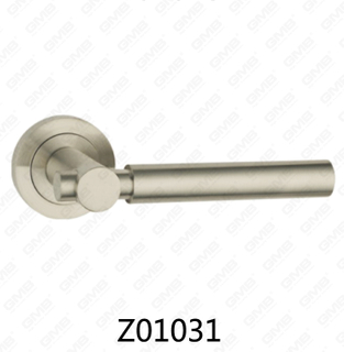Zamak zinklegering aluminium rozet deurklink met ronde rozet (Z01031)
