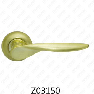 Zamak zinklegering aluminium rozet deurklink met ronde rozet (Z02150)