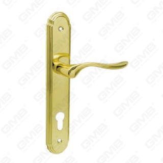 Deurklink trek houten deur hardware -handgreep slot deurgreep op bord voor de lockset van de porren door zinklegering of stalen deurplaatgreep (517)