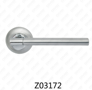 Zamak zinklegering aluminium rozet deurklink met ronde rozet (Z02172)