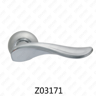 Zamak zinklegering aluminium rozet deurklink met ronde rozet (Z02171)