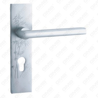 Oxygenaat aluminium deurklink op plaat plaat deurklink (G401-G25-F)