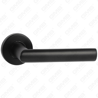 Hoge kwaliteit zwarte kleur moderne stijl ontwerp #304 roestvrijstalen deurgreep rond rooshendel handgreep (GB03-106)