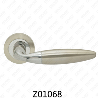 Zamak zinklegering aluminium rozet deurklink met ronde rozet (Z01068)