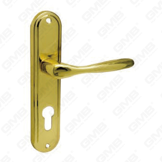 Deurklink trek houten deur hardware handgreep slot deurgreep op bord voor de lockset van de porren door zinklegering of stalen deurplaatgreep (128)