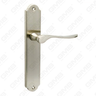 Deurklink trek houten deur hardware handgreep slot deurgreep op bord voor de lockset van de porren door zinklegering of stalen deurplaatgreep (418)