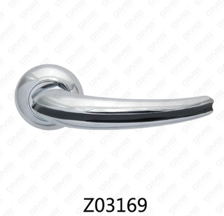 Zamak zinklegering aluminium rozet deurklink met ronde rozet (Z02169)