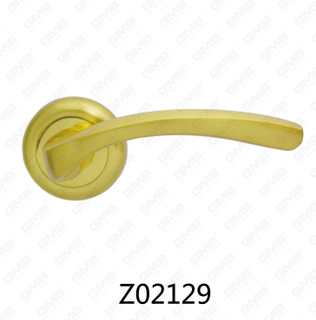 Zamak zinklegering aluminium rozet deurklink met ronde rozet (Z02129)