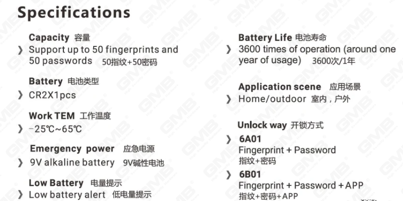 High Security keyless IP65 wifi digitale vingerafdruk wachtwoord tuya/tt app slimme elektronische hangslot