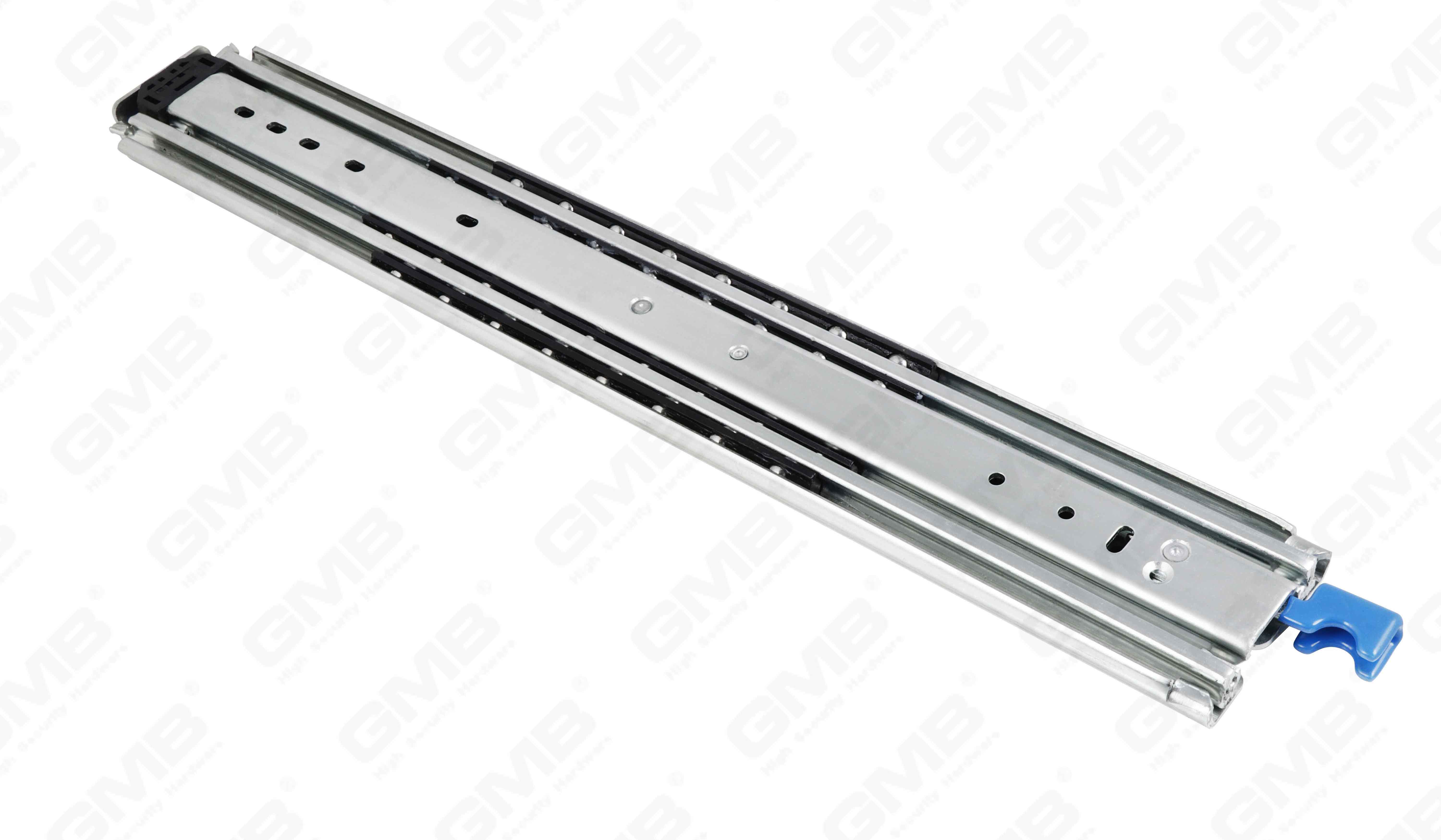 Extra Heavy Duty Full Extension Ball Lager Lock-In/Lock-Out Lade Slide (GMB-7603A)