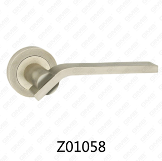 Zamak zinklegering aluminium rozet deurklink met ronde rozet (Z01058)