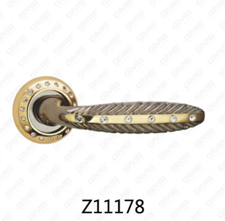 Zamak zinklegering aluminium rozet deurklink met ronde rozet (Z11178)