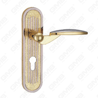 Deurklink trek houten deur hardware-handgreep slot deurgreep op bord voor de lockset van de stel door zinklegering of stalen deurplaathendel (TM400257-HG)