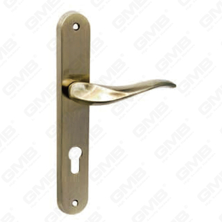 Deurklink trek houten deur hardware -handgreep slot deurgreep op bord voor de lockset van de porren door zinklegering of stalen deurplaatgreep (143)