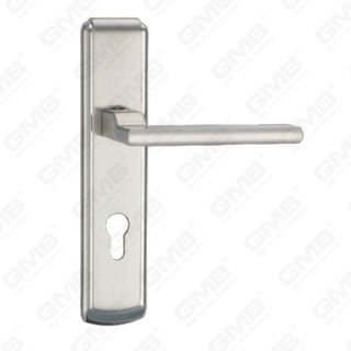 Deurklink trek houten deur hardware handgreep slot deurgreep op plaat voor de verstoringsvergrendeling door zinklegering of stalen deurplaatgreep (ZM83848-K)
