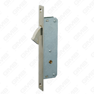 Hoge veiligheid aluminium deurslot smal slot kruis sleutelgat slot Body haak slot voor schuifdeur (6025S)