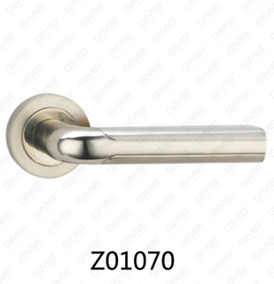 Zamak zinklegering aluminium rozet deurklink met ronde rozet (Z01070)