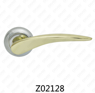 Zamak zinklegering aluminium rozet deurklink met ronde rozet (Z02128)