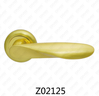 Zamak zinklegering aluminium rozet deurklink met ronde rozet (Z02125)