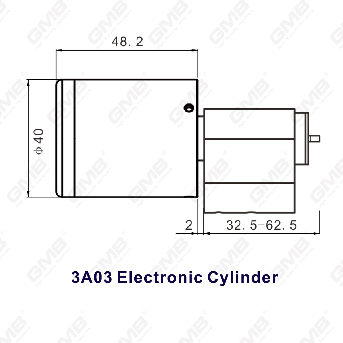 Biometrische slimme NFC -kaart wachtwoord vergrendelcilinder elektronische cilinder (3A03)