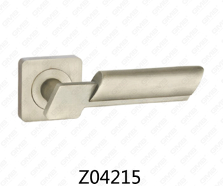 Zamak zinklegering aluminium rozet deurklink met ronde rozet (Z04215)