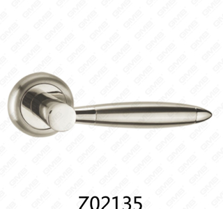 Zamak zinklegering aluminium rozet deurklink met ronde rozet (Z02135)