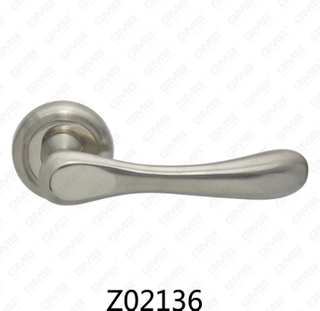 Zamak zinklegering aluminium rozet deurklink met ronde rozet (Z02136)