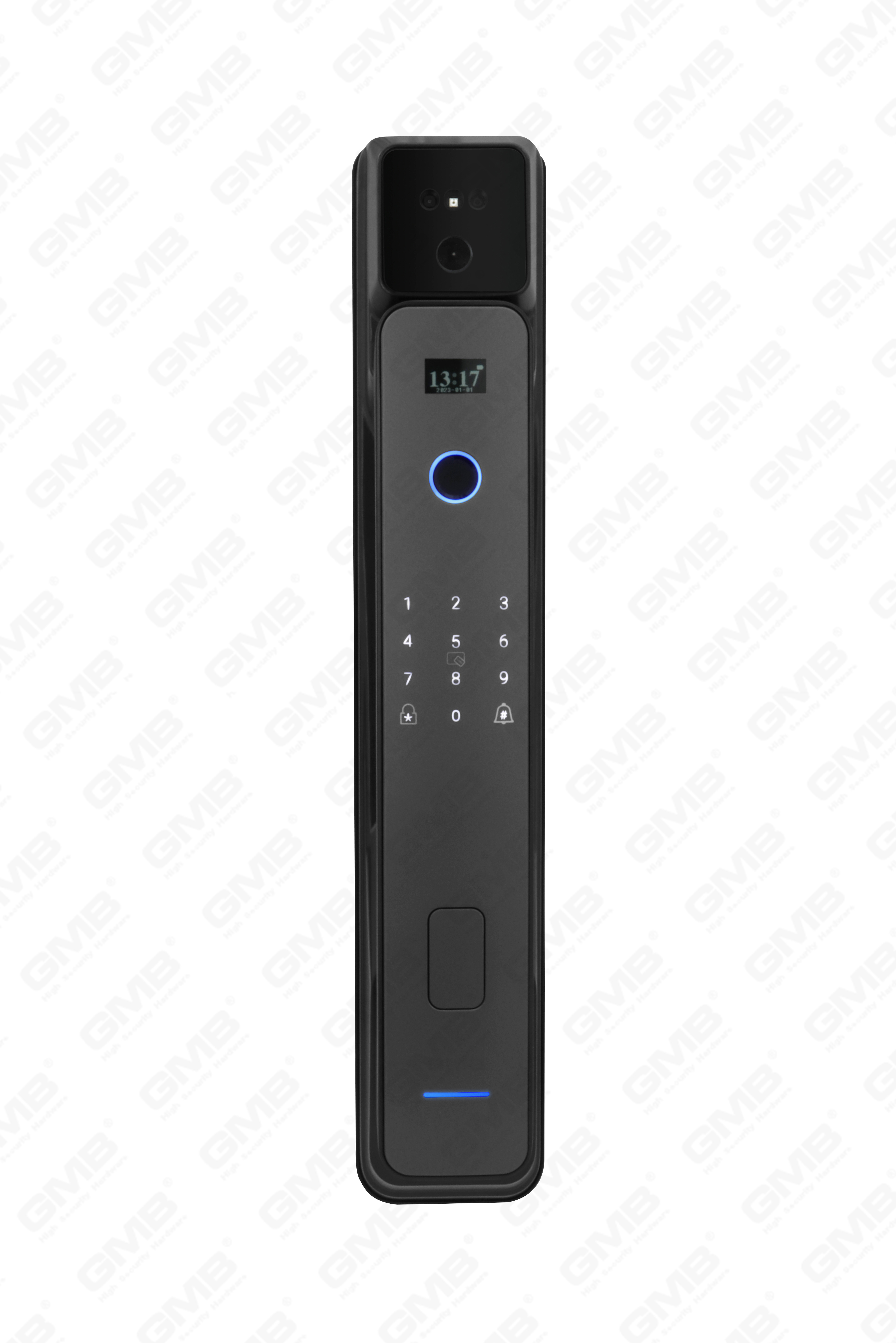 Hoge beveiligingsvingerafdruk/RFID-kaart/wifi/tuya/tt-app/met camera intelligente anti-peep digitale slimme deurslot (830)