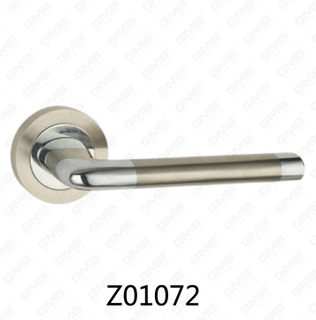 Zamak zinklegering aluminium rozet deurklink met ronde rozet (Z01072)
