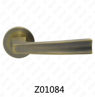 Zamak zinklegering aluminium rozet deurklink met ronde rozet (Z01084)
