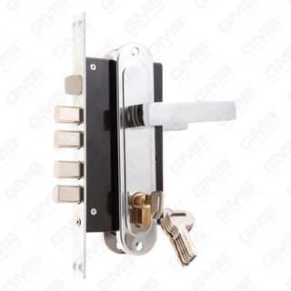 High Security Door Slotenset met dagschoot cilindergat 4 vierkante pins Slotenset Slotkast slothandvat (PAH-01)