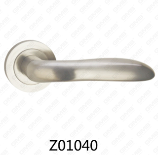 Zamak zinklegering aluminium rozet deurklink met ronde rozet (Z01040)