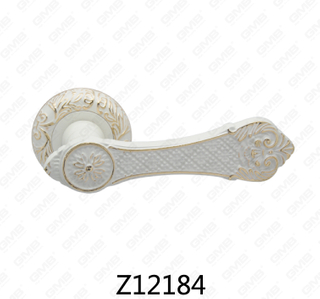 Zamak zinklegering aluminium rozet deurklink met ronde rozet (Z12184)