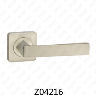 Zamak zinklegering aluminium rozet deurklink met ronde rozet (Z04216)
