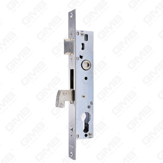 Hoge beveiliging aluminium smal deurslot smal slot cilindergat haakslot voor schuifdeur smal slotlichaam (1240)