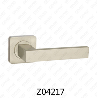 Zamak zinklegering aluminium rozet deurklink met ronde rozet (Z04217)