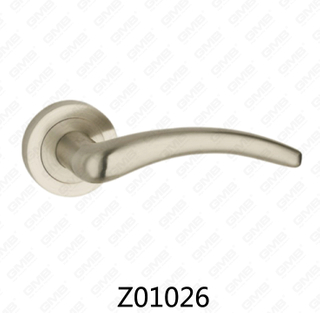 Zamak zinklegering aluminium rozet deurklink met ronde rozet (Z01026)