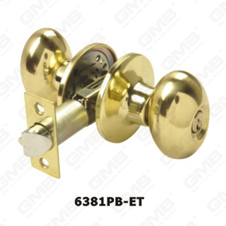 ANSI standaard buisvormige knop slot serie vierkante drive spindel sleutel buisknop slot (6381pb-et)