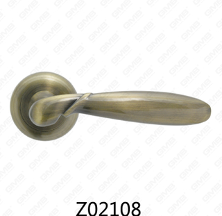 Zamak zinklegering aluminium rozet deurklink met ronde rozet (Z02108)