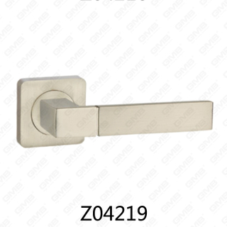Zamak zinklegering aluminium rozet deurklink met ronde rozet (Z04219)