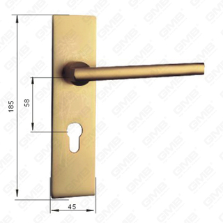 Oxygenaat aluminium deurklink op plaat plaat deurklink (G401-G25-GS F)