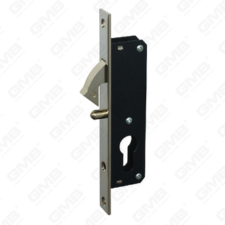 Hoge veiligheid aluminium deurslot smal slot cilindergat slot Body haak slot voor schuifdeur (6025D)